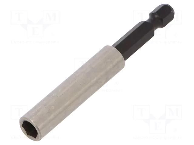 Holder; 1/4"; Overall len: 74mm; Mounting: 1/4" (E6,3mm); magnetic WIHA WIHA.01894