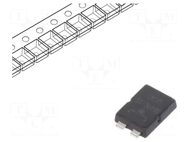 Diode: Schottky rectifying; TO277; SMD; 100V; 15A; reel,tape YANGJIE TECHNOLOGY SS15U100-YAN