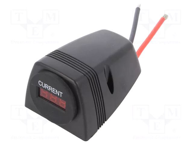 Ammeter; 0÷20A; on panel,screw; LED; Usup: 7÷33VDC; Uin: 7÷33VDC SCI A25-1BHS-BB3-R
