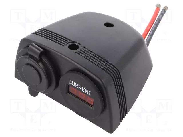 Ammeter; 0÷20A; on panel,screw; LED; Usup: 7÷33VDC; Uin: 7÷33VDC SCI A13-144DA251BHD