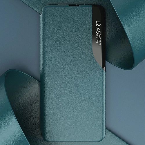 Eco Leather View Case elegant bookcase type case with kickstand for Samsung Galaxy A72 4G black, Hurtel 5907769324475 5907769324475
