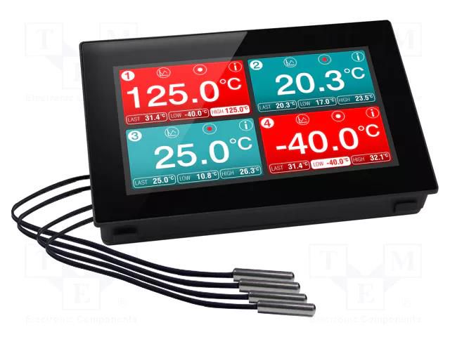 Data logger; temperature; ±1°C; Temp: -40÷80°C; 119.3x79.8x25mm LASCAR EL-SGD43-ATP