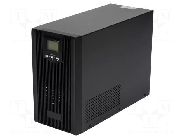 Power supply: UPS; 2.4kW; 3kVA; 230V; 144x246.5x215mm; Ubatt: 48V IPS TS1-3K0-LI-MC-BC48