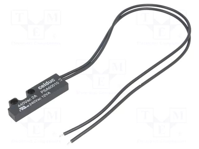 Reed switch; 51x16x7mm; Connection: cables; Contacts: SPST-NO; 2A CELDUC PSA60010