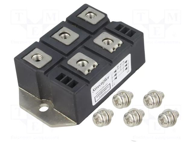 Bridge rectifier: three-phase; Urmax: 1.2kV; If: 130A; Ifsm: 1.2kA SIRECTIFIER S3PDB130N12-SIR