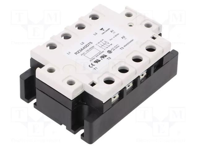 Relay: solid state; 75A; Uswitch: 24÷440VAC; 3-phase; -30÷80°C CARLO GAVAZZI RZ3A40D75