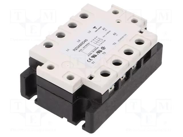 Relay: solid state; 40A; Uswitch: 42÷660VAC; 3-phase; -30÷80°C CARLO GAVAZZI RZ3A60D40