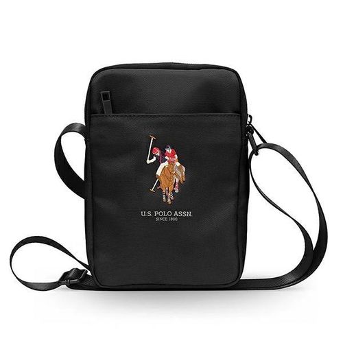 US Polo Torba USTB8PUGFLBK 8" czarna /black, U.S. Polo Assn. 3700740490822