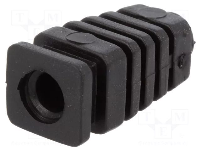 Strain relief; rubber; L: 26mm; black; Panel thick: max.2.7mm KRADEX Z-5/ODG/BK