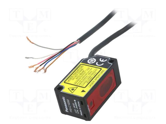 Sensor: distance; laser; diffuse-reflective; Range: 50mm; NPN; IP67 PANASONIC HG-C1050