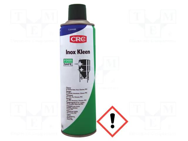 Cleaning agent; Inox Kleen; 0.5l; spray; can; white CRC CRC-IK/500-FPS