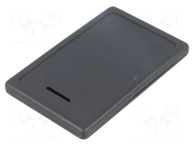 Enclosure: multipurpose; X: 54mm; Y: 85mm; Z: 6mm; with hole; ABS MASZCZYK KM-45KL/BK