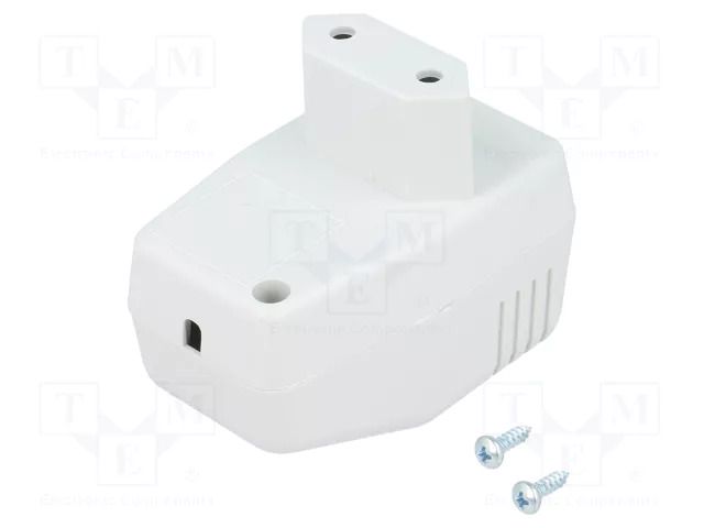Enclosure: for power supplies; X: 40mm; Y: 66mm; Z: 40mm; ABS; grey MASZCZYK KM-46N/GY