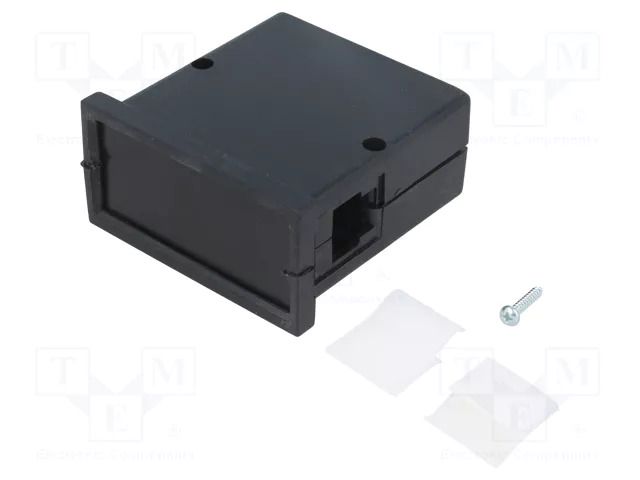 Enclosure: panel; X: 72mm; Y: 72mm; Z: 36mm; ABS; black; screwed MASZCZYK KM-61-PG/BK