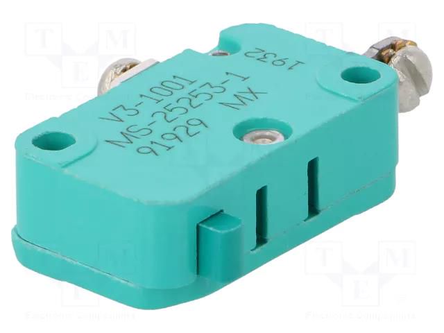 Microswitch SNAP ACTION; 10A/125VAC; without lever; SPDT; Pos: 2 HONEYWELL V3-1001