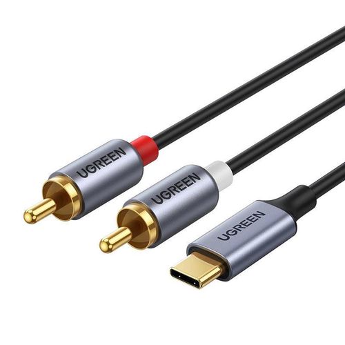 Ugreen audio cable USB Type C (male) - 2RCA (male) 1.5m gray (20193 CM451), Ugreen 6957303821938 6957303821938