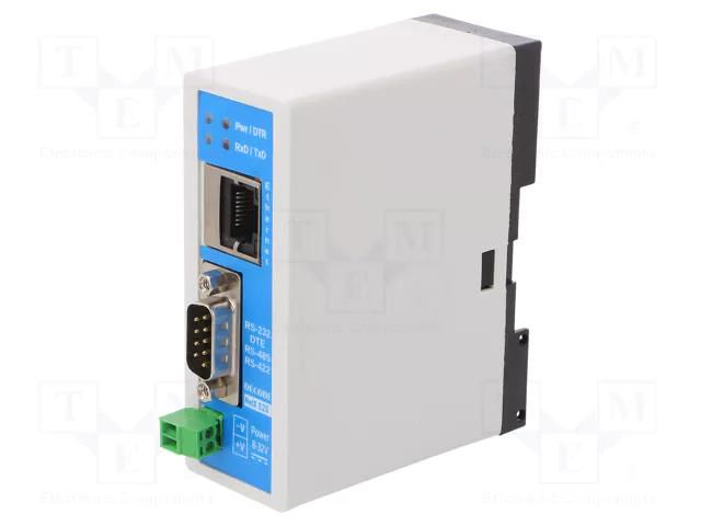 Converter; ETHERNET/RS232/RS422/RS485; 8÷32VDC; RJ45 x1; 5W DECODE NETX-E-S