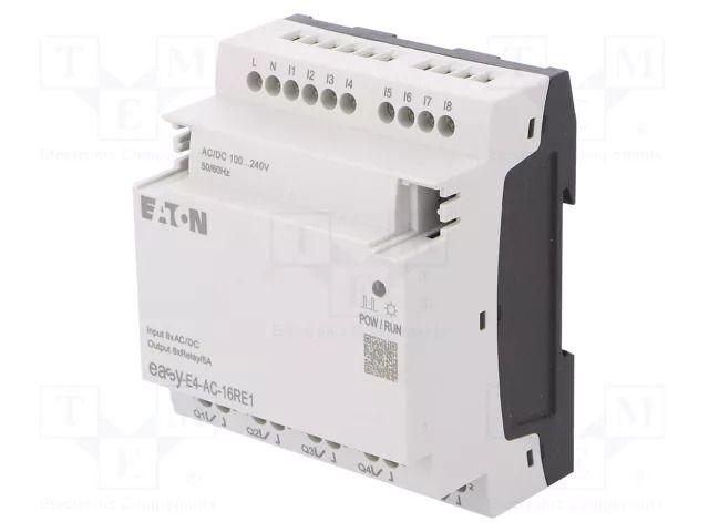 Module: extension; IN: 4; OUT: 8; OUT 1: relay; 5A; 100÷240VAC; easyE4 EATON ELECTRIC EASY-E4-AC-16RE1