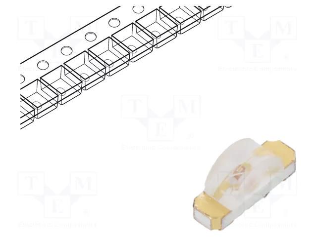 LED; yellow; SMD; 1204; 8÷15mcd; 1.6÷2.4VDC; 3.2x1.5x1mm; 120°; 20mA LUCKYLIGHT LL-S110YC-2Y