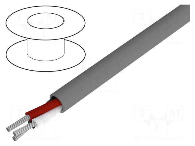 Wire; Alpha Essential C&C; 3x22AWG; unshielded; 300V; 152m; Cu ALPHA WIRE 1173C-SL002