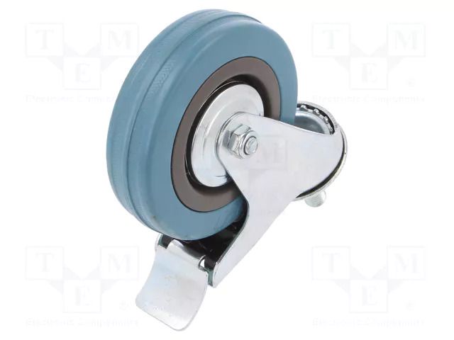 Transport wheel; Ø: 100mm; W: 25mm; H: 130mm; torsional with lock RADER CKLA-PG-100S-HC