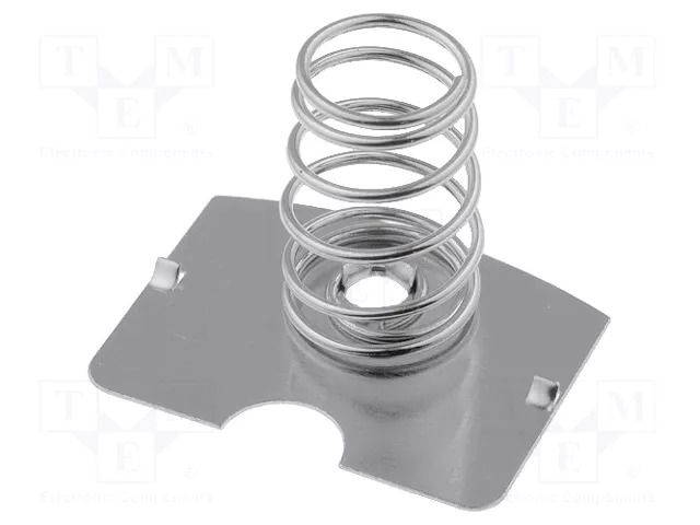 Spring contact; C,R14; Batt.no: 1; push-in; Contacts: steel COMF 201B