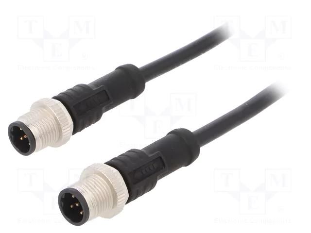 Cable: for sensors/automation; plug; PIN: 5; M12 male,both sides AMPHENOL LTW M12B05ML12BMLSD001