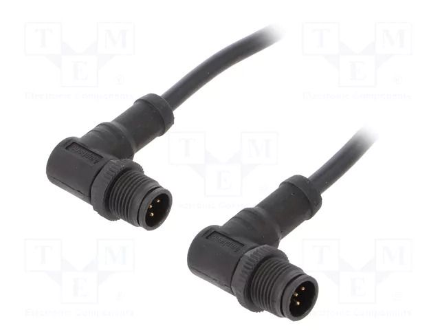 Cable: for sensors/automation; PIN: 5; with plastic nut; plug; 60V AMPHENOL LTW MSBP05MRSBPMRSD001