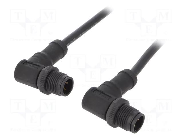 Cable: for sensors/automation; PIN: 4; with plastic nut; plug AMPHENOL LTW MSDP04MRSDPMRSD001
