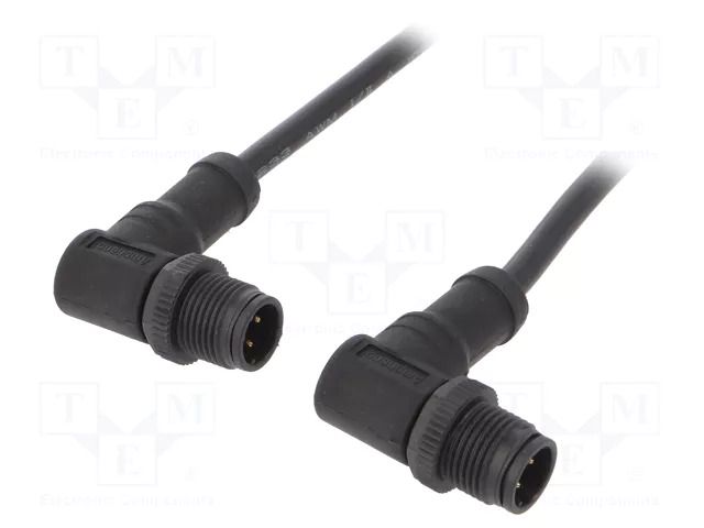 Cable: for sensors/automation; PIN: 4; with plastic nut; plug AMPHENOL LTW MSDP04MRSDPMRSD001