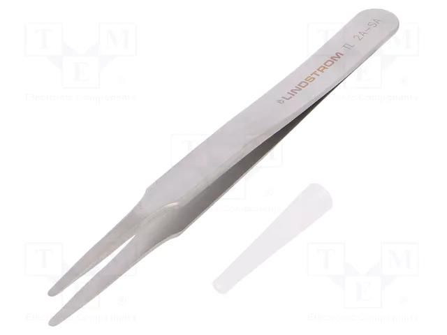 Tweezers; 120mm; for precision works; Type of tweezers: straight LINDSTRÖM SA.TL2A-SA