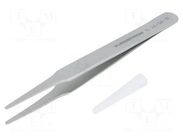 Tweezers; 120mm; Blades: narrowed; Blade tip shape: rounded LINDSTRÖM SA.TL2A-SA-SL