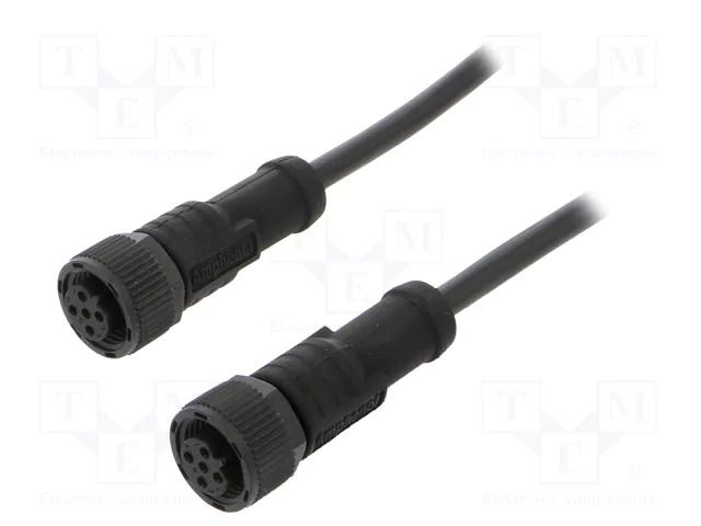 Cable: for sensors/automation; PIN: 5; with plastic nut; plug; 60V AMPHENOL LTW MSBP05FLSBPFLSB001