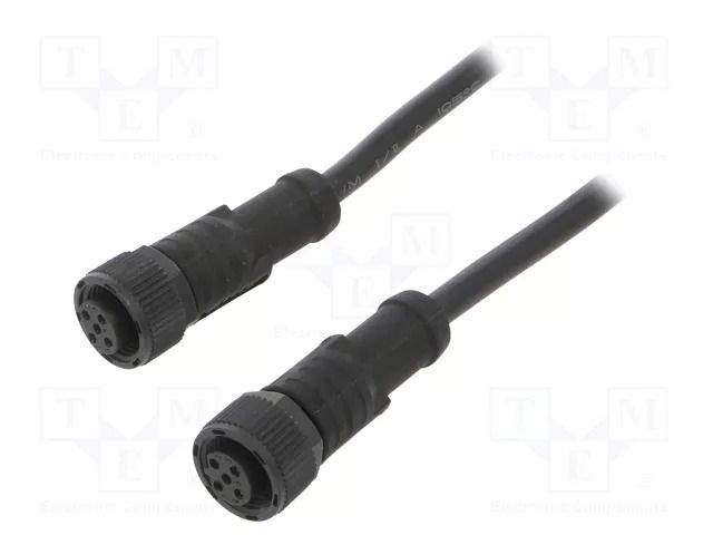 Cable: for sensors/automation; PIN: 5; with plastic nut; plug; 60V AMPHENOL LTW MSBP05FLSBPFLSD001