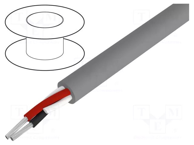 Wire; Alpha Essential C&C; 2x20AWG; unshielded; 300V; 30.5m; Cu ALPHA WIRE 1895C-SL005
