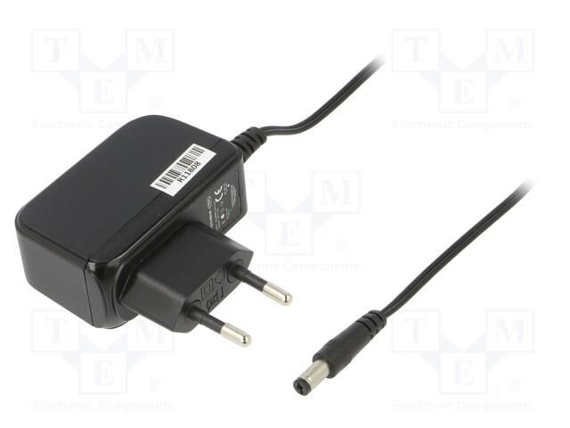 Power supply: switching; mains,plug-in; 12VDC; 1A; 12W; 83.3% CELLEVIA POWER CLW-1212-W2E-ER25