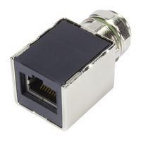 ADAPTER, M12-RJ45 JACK, 8POS, CAT6A 21033812800