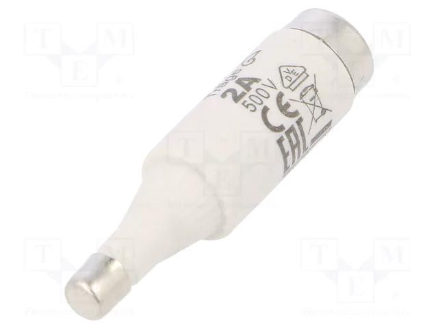 Fuse: fuse; 2A; 500VAC; 500VDC; gG; ceramic; DI; D ETI POLAM 002311401