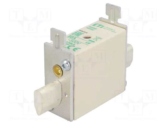 Fuse: fuse; 80A; 500VAC; aM; ceramic,industrial; NH00C; WT-NH ETI POLAM 004181413