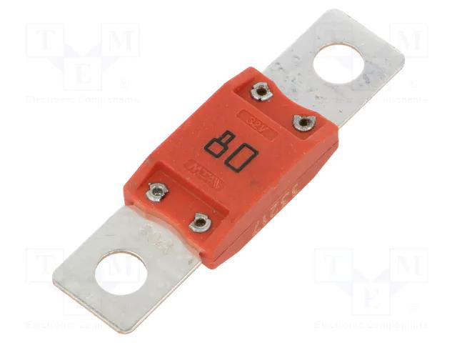 Fuse: fuse; 80A; 32VDC; automotive MTA MEGACOMPACT-80A