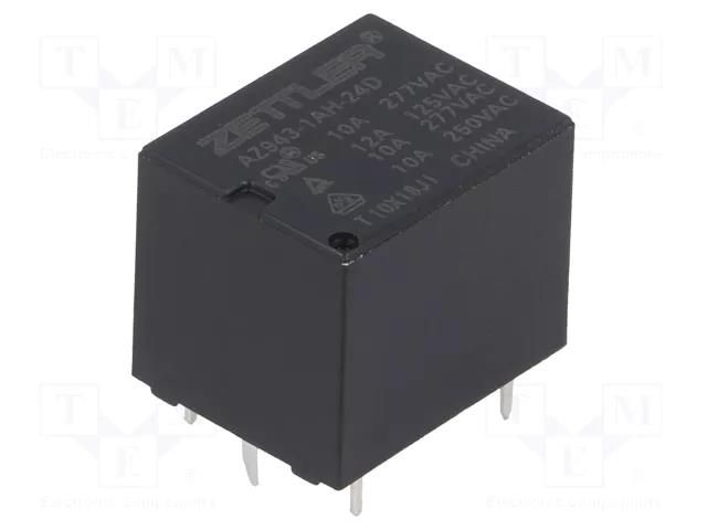 Relay: electromagnetic; SPST-NO; Ucoil: 24VDC; 15A; 10A/277VAC ZETTLER AZ943-1AH-24D