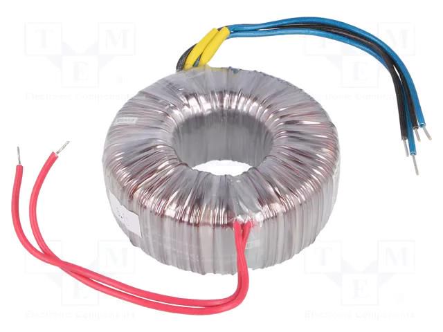 Transformer: toroidal; 160VA; 230VAC; 15V; 15V; 5.33A; 5.33A; H: 45mm INDEL TST160W/2X15V