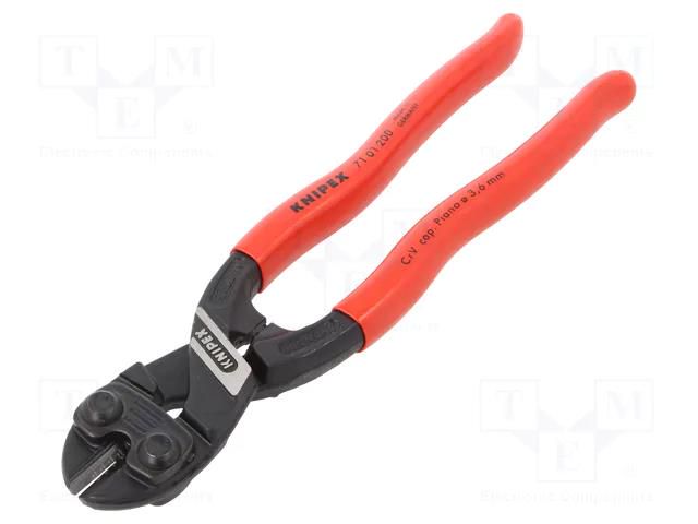 Pliers; cutting; ergonomic handle,induction hardened blades KNIPEX KNP.7101200