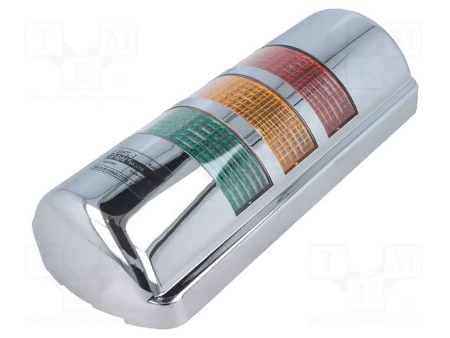 Signalling column; red/amber/green; LED; 24VDC; IP55; 74x46x216mm QLIGHT SWTL324RAG