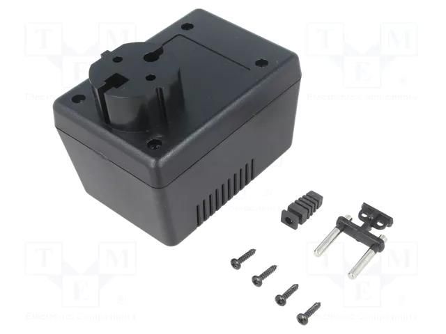 Enclosure: for power supplies; with earthing; X: 65mm; Y: 90mm MASZCZYK KM-49ZU/BK