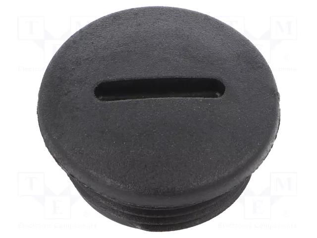 Stopper; M25; 1.5; IP54; polyamide; black; V-N-FS; Thread: metric HUMMEL HUMMEL-1251250150