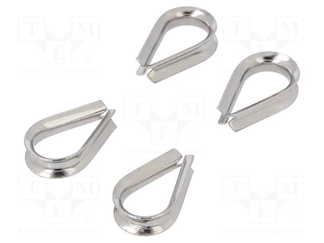 Thimble for rope; ER1022, ER5018, ER6022; stainless steel OMRON SM06-THSS