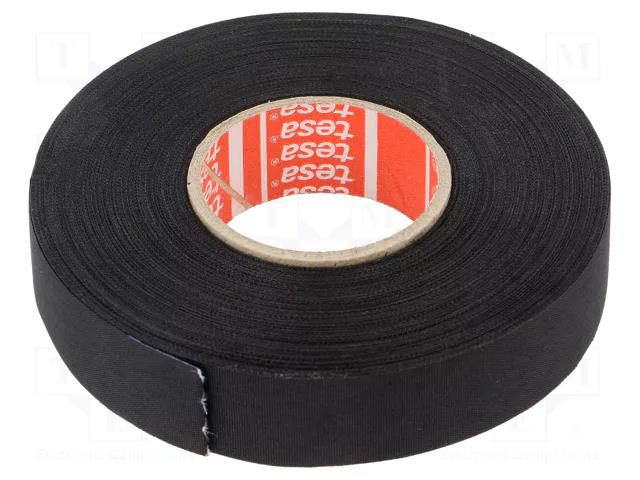 Tape: textile; W: 19mm; L: 25m; Thk: 0.26mm; Automotive; acrylic; 40% TESA TESA-51026-19/25