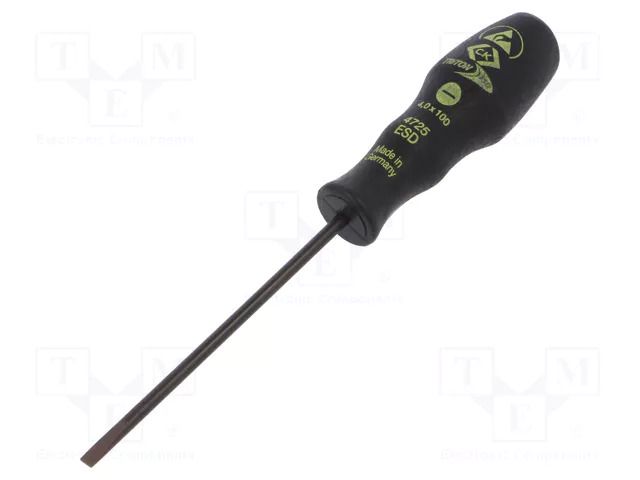 Screwdriver; slot; SL 4; ESD; Triton ESD; Blade length: 100mm C.K CK-T4725ESD-41