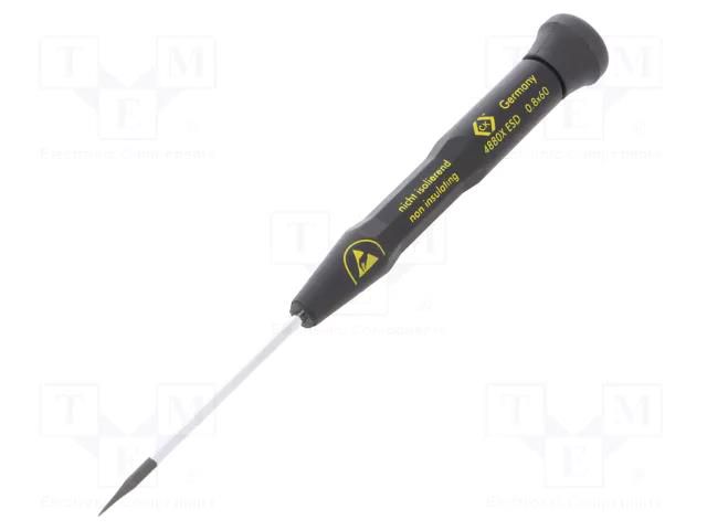 Screwdriver; precision; slot; SL 0.8; ESD; PRECISION C.K CK-T4880XES08
